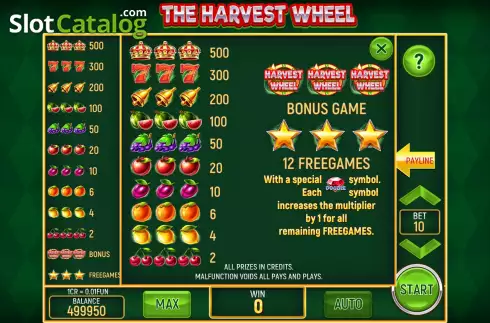 Скрин9. The Harvest Wheel (3x3) слот