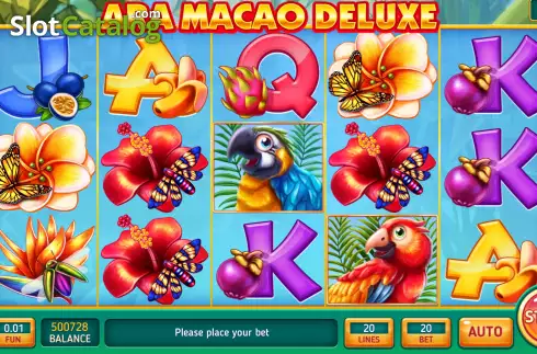 Скрин2. Ara Macao Deluxe слот