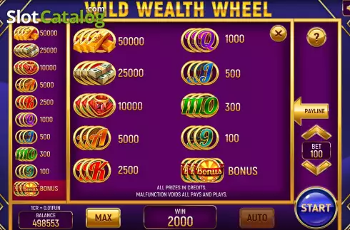 Скрин5. Wild Wealth Wheel (3x3) слот