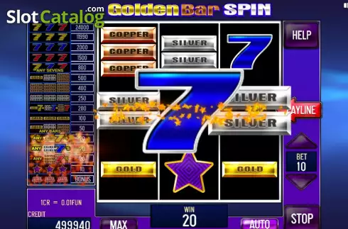 Скрин4. Golden Bar Spin (3x3) слот