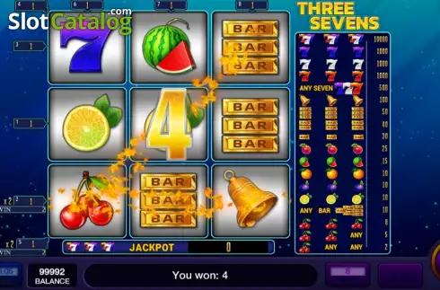 Скрин3. Three Sevens слот