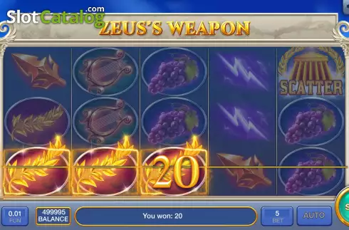 Скрин3. Zeus's Weapon слот