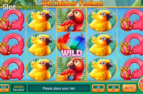 Скрин2. Wild Rainbow Feathers слот
