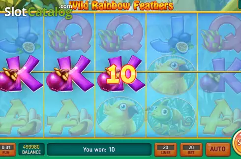 Скрин3. Wild Rainbow Feathers слот