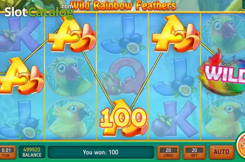Скрин4. Wild Rainbow Feathers слот