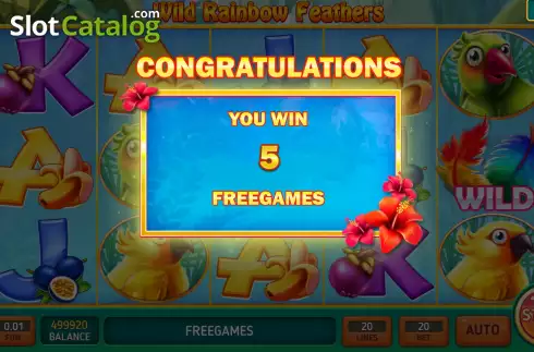 Скрин5. Wild Rainbow Feathers слот