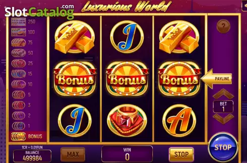 Скрин5. Luxurious World (Pull Tabs) слот