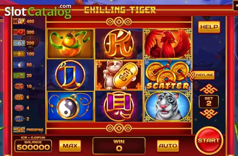 Скрин2. Chilling Tiger (3x3) слот