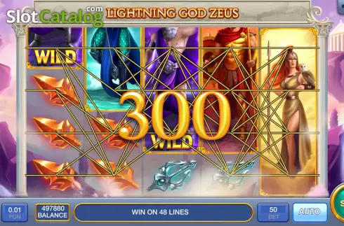 Скрин5. Lightning God Zeus слот