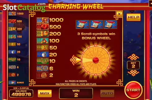 Скрин5. Charming Wheel (3x3) слот