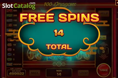 Скрин8. 100 Dragons (3x3) слот