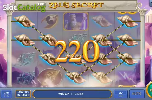 Скрин3. Zeus Secret слот