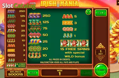 Скрин9. Irish Mania (3x3) слот