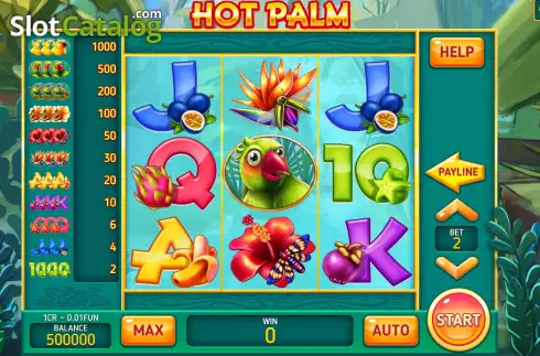 Скрин2. Hot Palm (3X3) слот