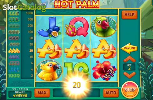 Скрин5. Hot Palm (3X3) слот