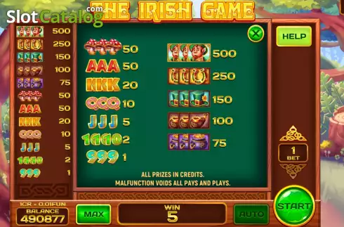 Скрин6. The Irish Game Respin слот