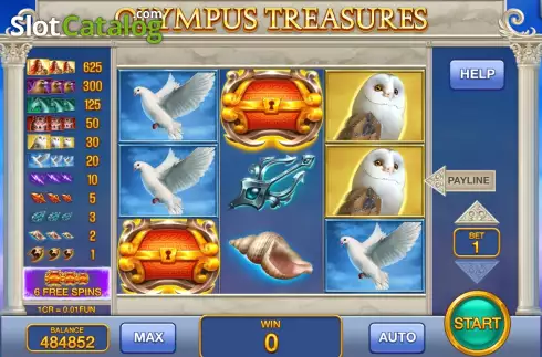 Скрин2. Olympus Treasures (Pull Tabs) слот