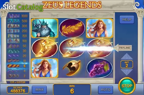 Скрин4. Zeus Legends (3x3) слот