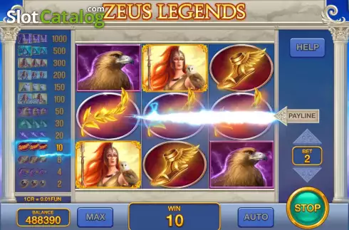 Скрин5. Zeus Legends (3x3) слот
