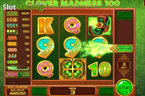 Скрин4. Clover Madness 100 (3x3) слот