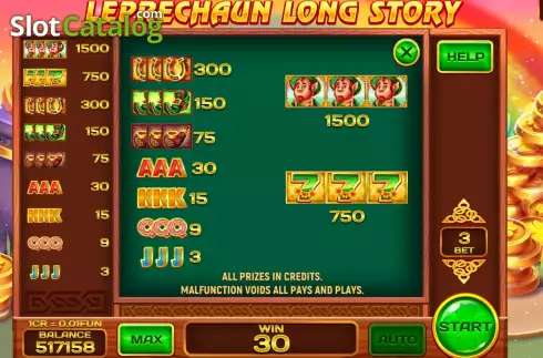 Скрин6. Leprechaun Long Story (3x3) слот