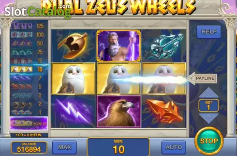 Скрин3. Dual Zeus Wheels (Pull Tabs) слот