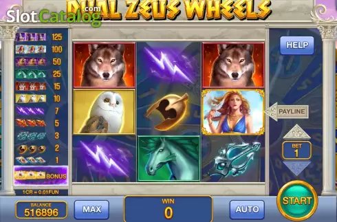 Скрин2. Dual Zeus Wheels (Pull Tabs) слот