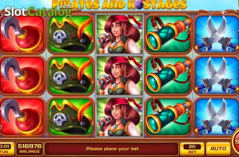 Скрин2. Pirates and Hostages слот