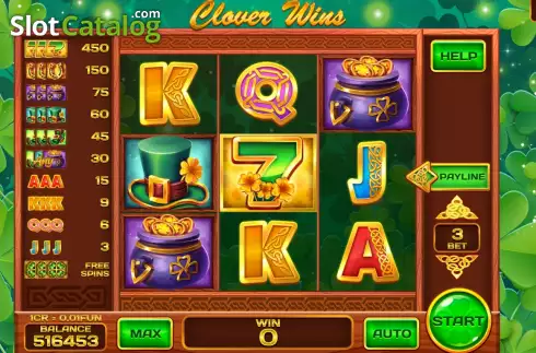 Скрин2. Clover Wins (Reel Respin) слот