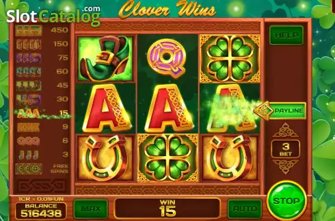 Скрин4. Clover Wins (Reel Respin) слот