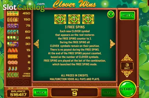 Скрин6. Clover Wins (Reel Respin) слот