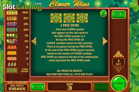 Скрин6. Clover Wins (3x3) слот