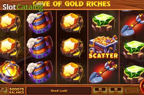 Скрин2. Cave of Gold Riches слот
