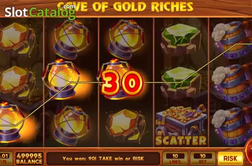 Скрин3. Cave of Gold Riches слот