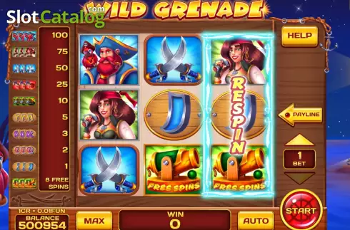 Скрин2. Wild Grenade (Reel Respin) слот