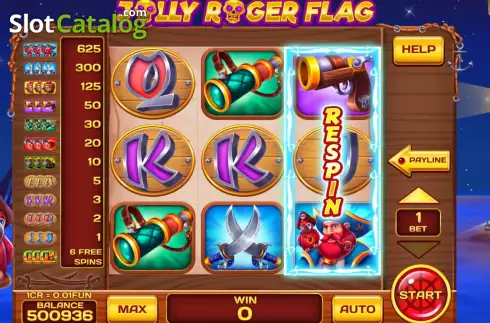Скрин2. Jolly Roger Flag (Reel Respin) слот