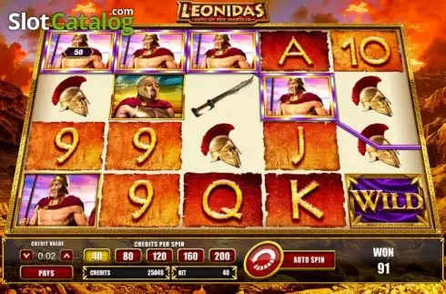 Скрин2. Leonidas слот