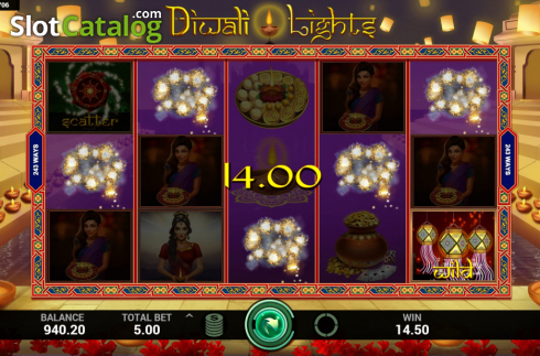 Скрин5. Diwali Lights слот