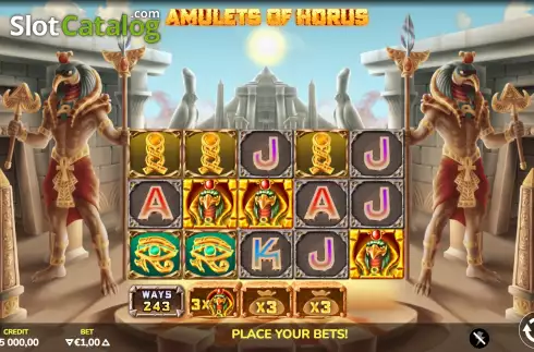 Скрин3. Amulets of Horus слот