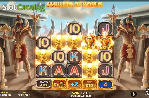 Скрин8. Amulets of Horus слот