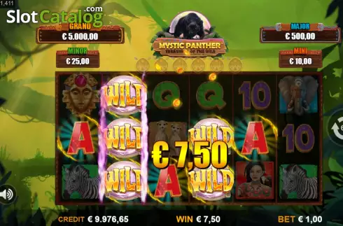Скрин5. Mystic Panther Treasures of the Wild слот
