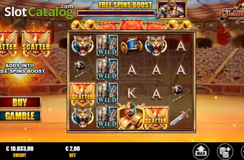 Скрин2. Gladiator Spoils of Victory слот