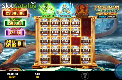 Скрин3. Poseidon: Trident's Riches Power Combo слот