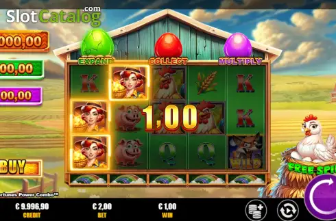 Скрин3. Cluck N' Fortunes Power Combo слот