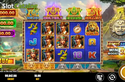 Скрин2. Julian Stone: Fortunes of the Sun God слот