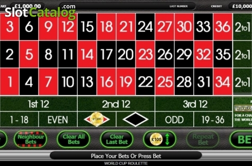 Скрин3. World Cup Roulette слот