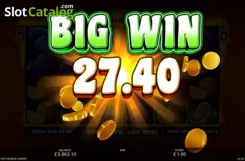 Скрин8. Hot Bonus Joker слот