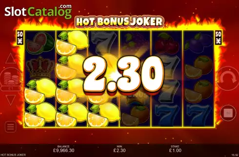 Скрин9. Hot Bonus Joker слот