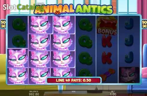 Скрин3. Animal Antics слот