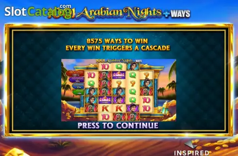 Скрин2. 1001 Arabian Nights слот